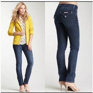 Hudson women’s Carly straight leg jeans.